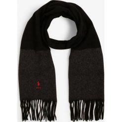 Polo Ralph Lauren - Szalik damski, czarny. Czarne szaliki damskie Polo Ralph Lauren, bez wzorów. Za 379,95 zł.