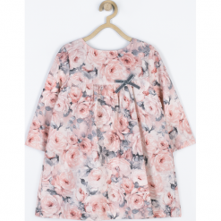 Sukienka. Czerwone sukienki dziewczęce z falbanami Minimi, z bawełny, eleganckie, z długim rękawem, długie. Za 159,00 zł.