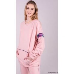 Bluza Damska Basic Różowa. Różowe bluzy damskie Pakamera, bez wzorów, bez rękawów, bez kaptura. Za 199,00 zł.