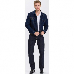 Dżinsowa kurtka - Regular fit - w kolorze granatowym. Niebieskie kurtki męskie marki Cross Jeans, m. W wyprzedaży za 136,95 zł.