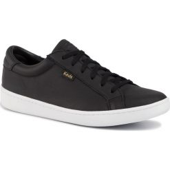 Tenisówki KEDS - Ace WH56858 Black. Czarne półbuty damskie Keds, bez wzorów, ze skóry, bez zapięcia. W wyprzedaży za 139,00 zł.