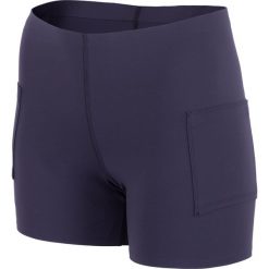 Spodenki damskie do tenisa SKDF401 - granat. Szare szorty damskie 4f, bez wzorów, z dzianiny. Za 79,99 zł.