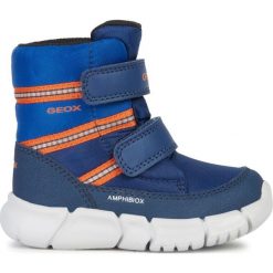 Geox buty zimowe chłopięce Flexyper 26 niebieskie. Niebieskie buty chłopięce zimowe Geox, bez zapięcia. Za 349,00 zł.