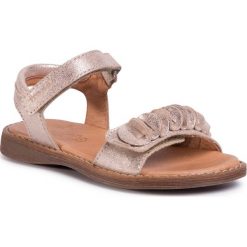 Sandały FRODDO - G3150154-1 M Gold. Żółte sandały dziewczęce Froddo, ze skóry, bez zapięcia. Za 259,00 zł.