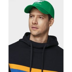 Czapka z daszkiem męska. Czapki męskie na zimę, w paski, z bawełny. W wyprzedaży za 34,99 zł.