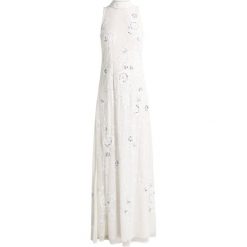 Frock and Frill HIGH NECK ALL OVER SEQUIN SHIFT MAXI DRESS Suknia balowa ivory. Białe sukienki damskie marki Frock and Frill, bez wzorów, z poliesteru, wizytowe, bez kołnierzyka, bez rękawów, maxi. W wyprzedaży za 663,20 zł.