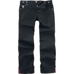 Chet Rock Loose Larry Jeansy czarny. Czarne spodnie męskie Chet Rock, bez wzorów, z jeansu, rockowe, długie. Za 199,90 zł.