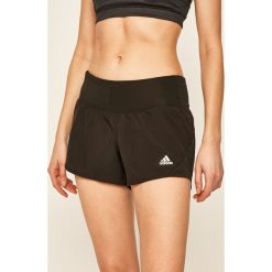 Adidas Performance - Szorty. Czarne spodenki sportowe damskie adidas Performance, s, bez wzorów, z elastanu, sportowe. Za 99,90 zł.
