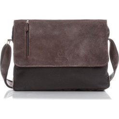 Torby na laptopa: Skórzana męska Torba PAOLO PERUZZI Brązowa