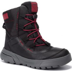 Śniegowce GEOX - J Sveggen B Abx A J947UA 0MEFU C0048 D Black/Red. Czarne śniegowce chłopięce Geox, bez zapięcia. W wyprzedaży za 229,00 zł.