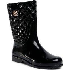 Kalosze MUFLON - 53-696 Black. Czarne kalosze damskie Muflon, na imprezę, ze skóry ekologicznej, klasyczne, bez obcasa, bez zapięcia. Za 149,99 zł.