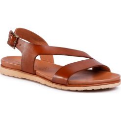 Sandały SALAMANDER - Rosetta 32-15019-07 Cognac. Pomarańczowe klapki damskie Salamander, bez wzorów, ze skóry, bez obcasa. Za 259,00 zł.