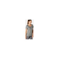 Koszulka krótki rękaw regular Gym & Pilates 500 damska. Szare t-shirty damskie NYAMBA, s, bez wzorów, z elastanu, bez kołnierzyka, z krótkim rękawem, krótkie, bez kaptura, na fitness i siłownię. Za 19,99 zł.