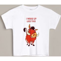 T-shirt Pumba z bawełny organicznej - Kremowy. Białe t-shirty damskie Reserved, bez wzorów, z bawełny, bez kołnierzyka. Za 39,99 zł.