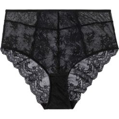 Figi rio z wysoką talią bonprix czarny. Czarne majtki damskie bonprix, z koronki. Za 34,99 zł.