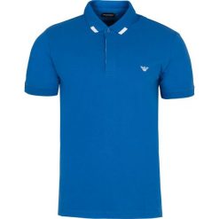 Polo Emporio Armani. Niebieskie koszulki męskie m, bez wzorów, polo, bez rękawów. Za 209,00 zł.