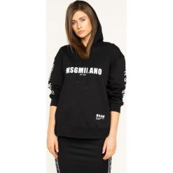 Bluza MSGM 2841MDM234 207299 99. Czarne bluzy damskie MSGM, m, bez wzorów, z bawełny, bez rękawów, bez kaptura. W wyprzedaży za 929,00 zł.