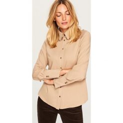 Koszula w stylu retro - Brązowy. Brązowe koszule damskie marki Reserved, retro. Za 119,99 zł.