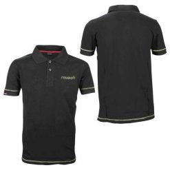 Koszulki polo: REUSCH Koszulka męska Polo Men czarna r. S (31102)