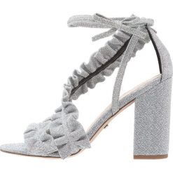 Sandały damskie: Topshop REAL Sandały na obcasie silver