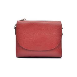 Torebki klasyczne damskie: Skórzana torebka w kolorze czerwonym – (S)19 x (W)23 x (G)9 cm