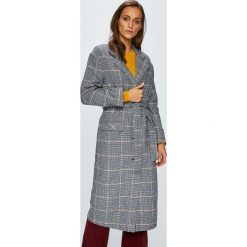 Levi's - Płaszcz. Brązowe płaszcze damskie Levi's®, l, w paski, z materiału, klasyczne. Za 699,90 zł.