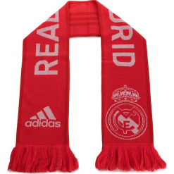 Szal adidas - Real Scarf CY5604 Reacor/Vivred/White. Czerwone szaliki damskie Adidas, z materiału. Za 79,95 zł.