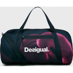 Desigual Sport - Torba. Niebieskie torebki damskie sportowe Desigual Sport, w paski, z poliesteru, sportowe, na ramię, bez dodatków. W wyprzedaży za 179,90 zł.