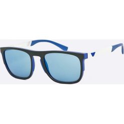 Emporio Armani - Okulary 0EA4114. Niebieskie okulary przeciwsłoneczne męskie marki Emporio Armani, z tworzywa sztucznego, prostokątne. Za 699,90 zł.