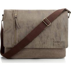 TORBA MĘSKA HAROLD`S NA RAMIĘ. Szare torby męskie na ramię marki Harold's, w paski, na ramię, duże. Za 129,00 zł.