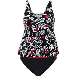 Tankini bonprix czarno-biały. Czarne stroje kąpielowe damskie bonprix, bez wzorów. Za 99,99 zł.
