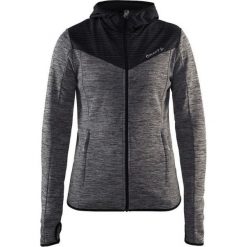 Bluzy rozpinane damskie: Craft Bluza damska z kapturem Breakaway Jersey Jacket szaro-czarna r. S (1905497-975999)