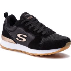 Sneakersy SKECHERS - Goldn Gurl 111/BLK Black. Czarne półbuty damskie Skechers, ze skóry. W wyprzedaży za 199,00 zł.