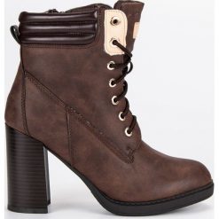 Glany damskie: BRĄZOWE BOTKI WORKERY
