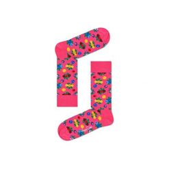 Skarpetki Happy Socks - Vitamins (BER01-3000). Różowe skarpetki męskie Happy Socks, w kolorowe wzory, z bawełny. Za 34,90 zł.