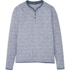 Shirt z długim rękawem w wygodnym fasonie bonprix indygo melanż. Niebieskie koszulki męskie bonprix, s, bez wzorów, bez kołnierzyka, z długim rękawem, długie. Za 59,99 zł.