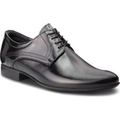 Półbuty LASOCKI FOR MEN - TA-LL43 Black. Czarne buty wizytowe męskie Lasocki For Men, bez wzorów, ze skóry, eleganckie, bez zapięcia. Za 219,99 zł.