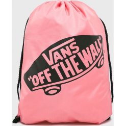 Vans - Plecak. Różowe plecaki damskie Vans, z nadrukiem, z poliesteru. W wyprzedaży za 29,90 zł.