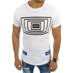 T-shirty męskie z nadrukiem: T-shirt męski z nadrukiem biały (rx2120)