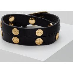 Bransoletki damskie na nogę: Tory Burch DOUBLE WRAP BRACELET Bransoletka black / tory goldcoloured