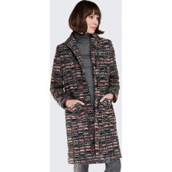 Płaszcz damski 87-9W-106-X. Czerwone płaszcze damskie Wittchen, na jesień, bez wzorów, z wełny. Za 449,00 zł.