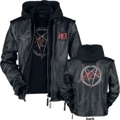 Slayer Pentagram Kurtka skórzana czarny. Czarne kurtki męskie marki Slayer, xl. Za 934,90 zł.