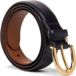 Pasek Damski LAUREN RALPH LAUREN - Charm Classc 412754833004 Lauren Nav. Niebieskie paski damskie Lauren Ralph Lauren, w paski, ze skóry. Za 219,00 zł.