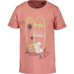 Blue Seven - T-shirt dziecięcy 92-128 cm. Pomarańczowe t-shirty chłopięce Blue Seven, z nadrukiem, z bawełny, bez rękawów. W wyprzedaży za 24,90 zł.