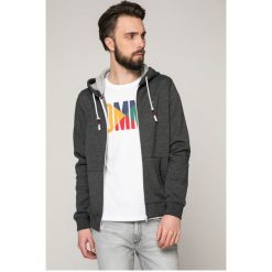 Tommy Jeans - Bluza. Szare bejsbolówki męskie Tommy Jeans, l, z bawełny, z kapturem. Za 359,90 zł.