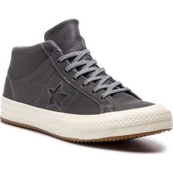Tenisówki CONVERSE - One Star Mid 158833C Mason/Mason/Egret. Szare półbuty męskie Converse, na co dzień, bez wzorów, ze skóry, retro, bez zapięcia. W wyprzedaży za 249,00 zł.