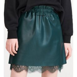Spódnica z imitacji skóry - Turkusowy. Niebieskie spódniczki damskie Reserved, s, bez wzorów, ze skóry. Za 59,99 zł.