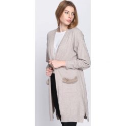 Khaki Kardigan Selfish Ways. Brązowe kardigany damskie Born2be, l. Za 89,99 zł.