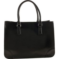Skórzana torebka "Benevento" w kolorze czarnym - 36 x 26 x 12 cm. Czarne torebki klasyczne damskie ORE10, w paski, ze skóry, przez ramię, bez dodatków. W wyprzedaży za 309,95 zł.