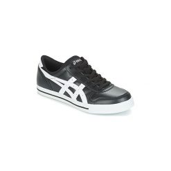 Buty Asics AARON LEATHER. Czarne trampki i tenisówki damskie Asics, bez wzorów, bez zapięcia. Za 223,20 zł.